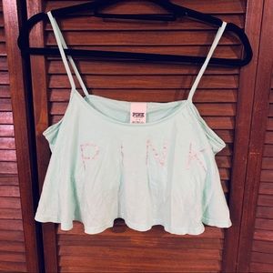 VS PINK Aqua Crop Top